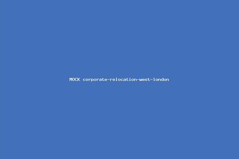 [MOCK] Cover image for the guide "Corporate relocation to West London"